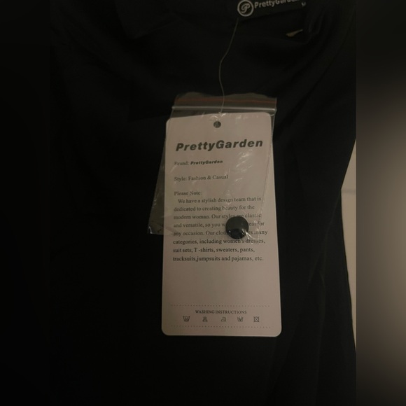 PrettyGarden Black Satin Sleeveless Mock Neck Cocktail Maxi Dress NWT | M - Picture 7 of 7